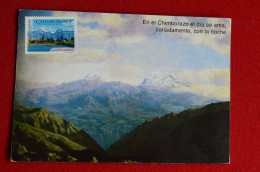 Ecuador Maxicard Volcano Chimborazo Carte Maximum Volcan Equateur - Vulkane