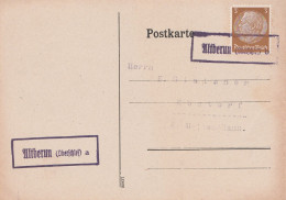 Schlesien  Deutsches Reich Karte Mit Landpoststempel Altberun Oberschlesien A - Covers & Documents