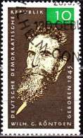 1965 - ALEMANIA - DDR - WILHELM RONTGEN - RAYOS X - YVERT 788 - Gebruikt