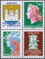 2010 - 4468 & 4472 - 40e Anniversaire Du 1er Timbre-poste émis à L'imprimerie De Boulazac - Unused Stamps