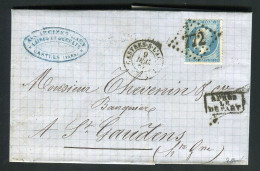 Belle Lettre De Castres Pour Saint Gaudens ( 1867 ) Avec Un N° 22 - Cachet GC 772 - 1849-1876: Periodo Clásico