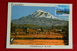 Ecuador Maxicard Volcano Chimborazo Carte Maximum Volcan Equateur - Volcanes