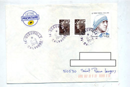 Lettre Cachet  Deauville Sur Teresa - Manual Postmarks