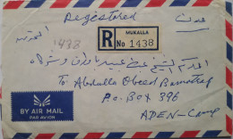 ADEN - 2 Lettres (enveloppes)dont Une Recommandée De MUKALLA - 4 Photos - Aden (1854-1963)