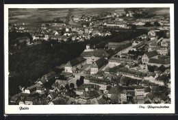 AK Fulda, Teilansicht, Fliegeraufnahme  - Fulda