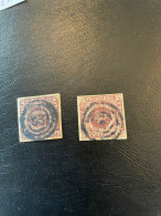 Denmark, Nr. 1 II A And B, O, Catalogue Value 110, Desired Revenue Min. 22 - Gebruikt