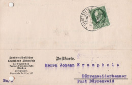 Bayern Firmenkarte Mit Tagesstempel Lichtenfels 1917 Oberfranken Landwirtschaftliches Lagerhaus - Brieven En Documenten