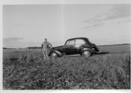 Photographie Vintage Photo Snapshot Automobile Voiture Car Auto Chasseur - Automobiles