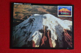 Ecuador Maxicard Volcano Chimborazo Carte Maximum Volcan Equateur - Vulkane