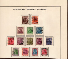 Deutsches Reich 140 - 153 Germania Gestempelt Used - Usati