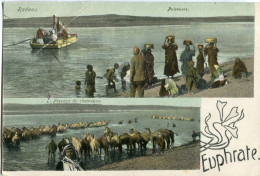 Syria Euphrates Water Raft Camel 1907 To France - Syrië