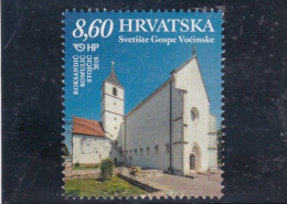 Kroatië Croatie 2019 Eglise Marian Shrine Sanctuaire Marial Vocin Y&T HR 1277  Used - Kroatien
