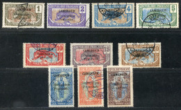 REF092 > CAMEROUN < Yv N° 67 à 76 Ø < Oblitéré Dos Visible - Used Ø -- - Usados