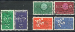 FRANCE -1959/91, EUROPA STAMPS SET OF 11, USED. - Used Stamps