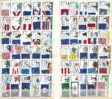 USA  WHOLESALE 2008 To 2012 Flags Of Our Nations Cpl 60v Set Used Off-Paper  SC. 4273/2332 - 10X Cpl Sets - Stamps