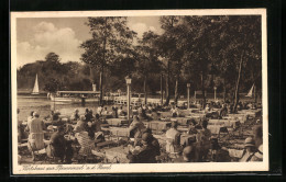 AK Berlin-Wannsee, Wirtshaus Zur Pfaueninsel A. D. Havel  - Wannsee