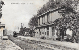 77 CHANGIS - La Gare - Intérieur - Train à L'approche - Andere & Zonder Classificatie