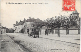 77 CHAILLY EN BIERE - Grande Rue Et Place Mairie - Automobile - Animée - Andere & Zonder Classificatie