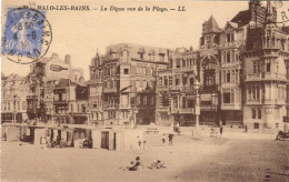 Malo Les Bains Dunkerque La Digue Vue De La Plage ( Kiosque , Villas , Hôtel Pyl ... - Malo Les Bains