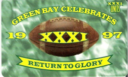 USA: Prepaid Teledebit - Green Bay Celebrates, American Football - Andere & Zonder Classificatie