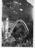 Photographie Vintage Photo Snapshot Pont Bridge Métallique - Orte