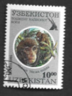 UZBEKISTAN   - SG 98  - 1996 ANIMALS: MACACA MULATTA  -   USED - Oezbekistan