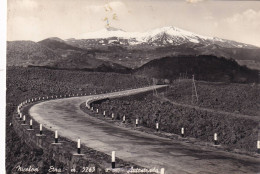 Cartolina Nicolosi ( Catania ) Etna - Autostrada - Catania