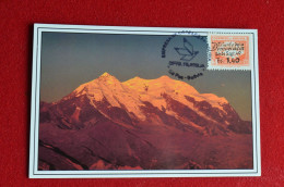 "Bolivia Maxicard Nevado Illimani Carte Maximum Volcan Bolivie Montagne - Vulcani