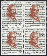 1967 Italia 1055 Giordano Quartina Mnh** - 1961-70: Mint/hinged