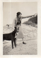 Photographie Vintage Photo Snapshot Mode Chapeau élégance Chic Fashion Chien Dog - Sonstige & Ohne Zuordnung