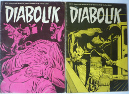 DIABOLIK Géant Lot N° 5 + 6 / Ed. De L'occident 1977-1978 / Bon état - Sonstige & Ohne Zuordnung