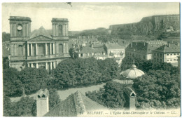 Belfort, L'Église Saint-Christophe Et Le Château, France - Belfort - Città