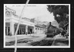 PHOTO  ALGERIE ALGER  GARE  STATION BAHNHOF TRAIN TREIN REPRO - Estaciones Con Trenes