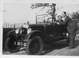 Photographie Vintage Photo Snapshot Automobile Voiture Car Auto Cabriolet - Automobiles