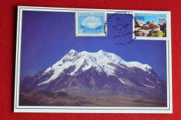 "Bolivia Maxicard Nevado Illimani Carte Maximum Volcan Bolivie Montagne - Volcanos