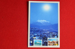 "Bolivia Maxicard Nevado Illimani Carte Maximum Volcan Bolivie Montagne - Volcanos