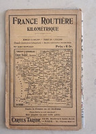 Carte TARIDE, FRANCE ROUTIERE KILOMETRIQUE Années 50 (voir Scans Et Description) - Roadmaps