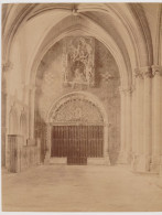 Photographie Ancienne ~1880 Espagne 27,5x21,5 Cm. Tolède. Cathédrale. Porte De La Chapelle Mozarabe Tirage Albuminé L.L. - Alte (vor 1900)