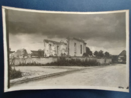 Guerre 14-18: BURNHAUPT LE BAS - NIEDERBURNHAUPT Photo Allemande  De L'église Saint-Boniface - Guerre, Militaire