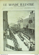 Le Monde Illustré 1895 N°1977 Montceau (71) Chine Tchefou Yantal Roquebrune (06) Madagascar Farafatrana - 1850 - 1899