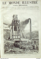 Le Monde Illustré 1877 N°1038 Mine Sainte-Barbe (03) Bannalec (29) Belgique Blinche - 1850 - 1899