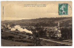 Cpa...Villenauxe-la-Grande...(aube)...vallée De La Noxe...vue Sur Dival...1910...(locomotive..train)... - Otros & Sin Clasificación