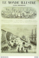 Le Monde Illustré 1872 N°820 Espagne Madrid Paris Bercy Bâteaux Inondations - 1850 - 1899