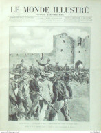 Le Monde Illustré 1893 N°1901 Aigues-Mortes (30) Naples Turkestan Tachkend Batschas - 1850 - 1899