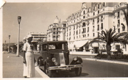 Photographie Vintage Photo Snapshot Automobile Voiture Car Auto Renault Nice ? - Auto's