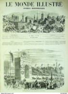 Le Monde Illustré 1858 N° 70 Caen (14) Nantes (44) Cherbourg (50 Yacht Victoria Albert - 1850 - 1899