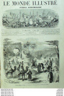 Le Monde Illustré 1861 N°195 GAETE Italie Chine PEKIN Rois Mages Etbs DEROSNE Grenelle - 1850 - 1899