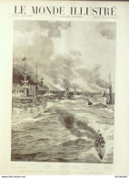 Le Monde Illustré 1898 N°2146 Floride Key-West Fort Taylor Madrid Slie Weeckly - 1850 - 1899