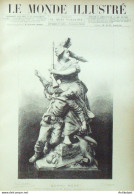 Le Monde Illustré 1884 N°1432 Belfort (90) Thiers Bruxelles île St- Honorat (06) Egypte Abazdié - 1850 - 1899