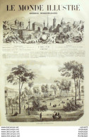 Le Monde Illustré 1858 N° 56 La Réunion Coucy (02)  Bordeaux (33) Tourny Périgueux (24) Iles Hyères (83)  - 1850 - 1899